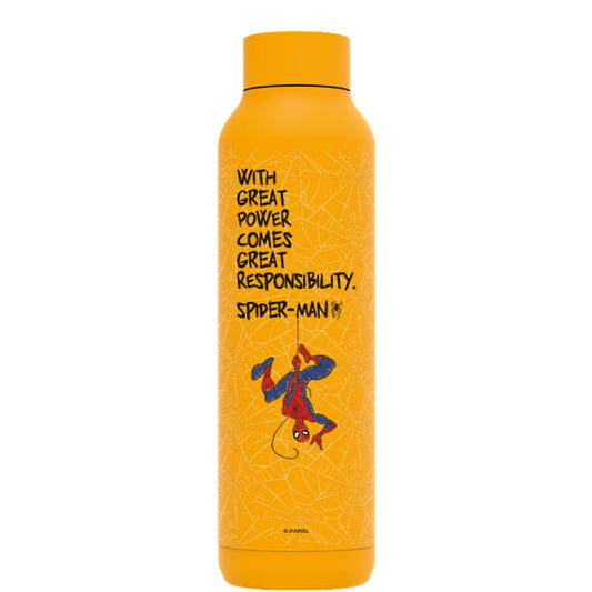 Botella térmica QUOKKA Solid ’Amber Yellow’ Spiderman Marvel 630ml