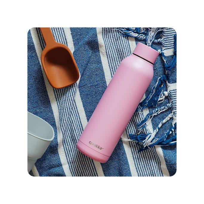 Botella térmica QUOKKA SOLID Blossom Pink 630ml acero inoxidable boca ancha