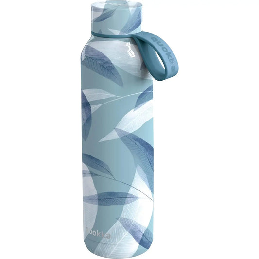 Botella térmica QUOKKA SOLID BLUE WIND COLGADOR STRAP 630ML