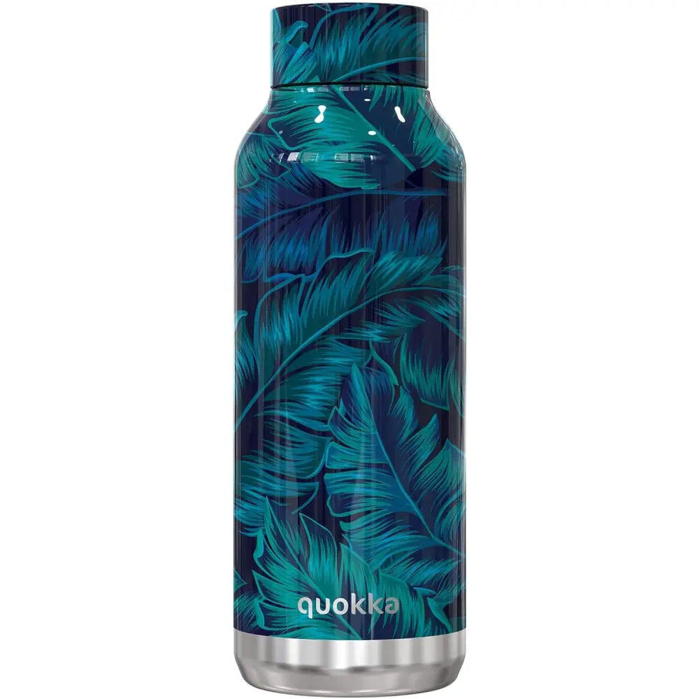 Botella térmica Quokka Solid Deep Jungle 510ml mantiene frío y calor para todo tipo de bebidas niños adultos acero