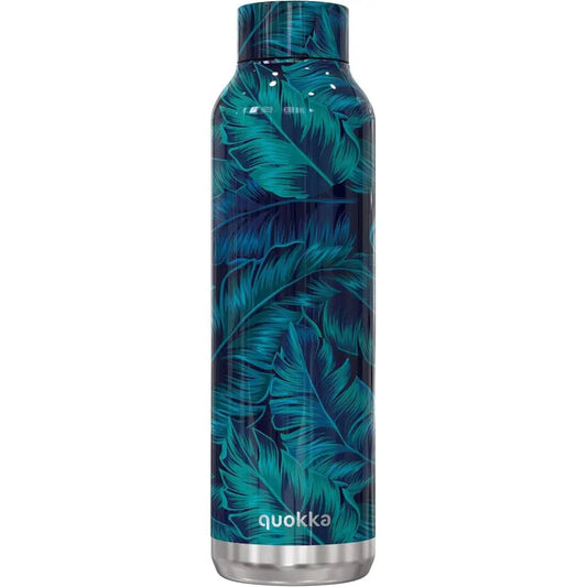 Botella térmica Quokka Solid Deep Jungle 630ml mantiene frío y calor para todo tipo de bebidas niños adultos acero