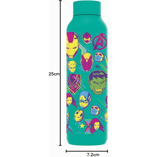 Botella térmica QUOKKA Solid ’Jade Green’ Marvel Avengers Neon 630ml
