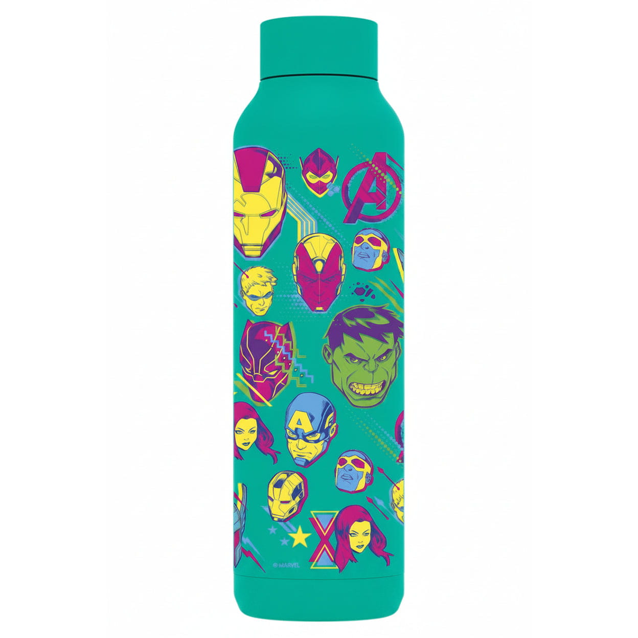 Botella térmica QUOKKA Solid ’Jade Green’ Marvel Avengers Neon 630ml