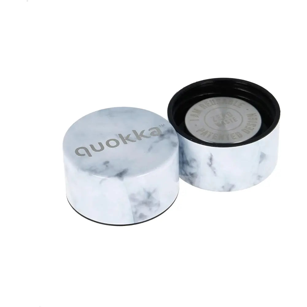 Botella térmica Quokka Solid Mármol 630ml mantiene frío y calor para todo tipo de bebidas niños adultos acero inoxidable
