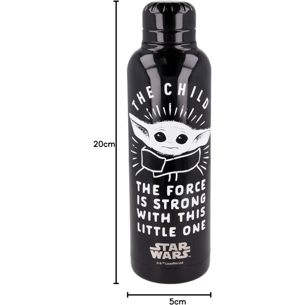 Botella termo acero inoxidable 515ml con tapa de Baby Yoda Star Wars