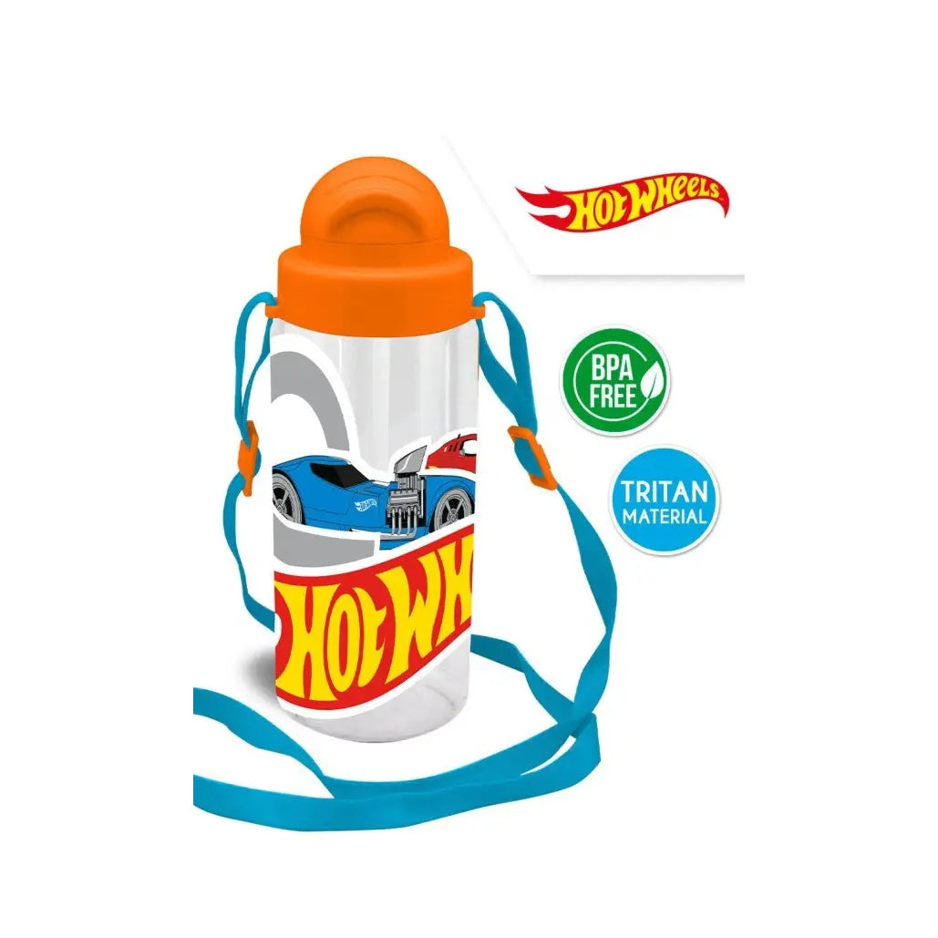 Botella tritan con asa HOTWHEELS 500ML