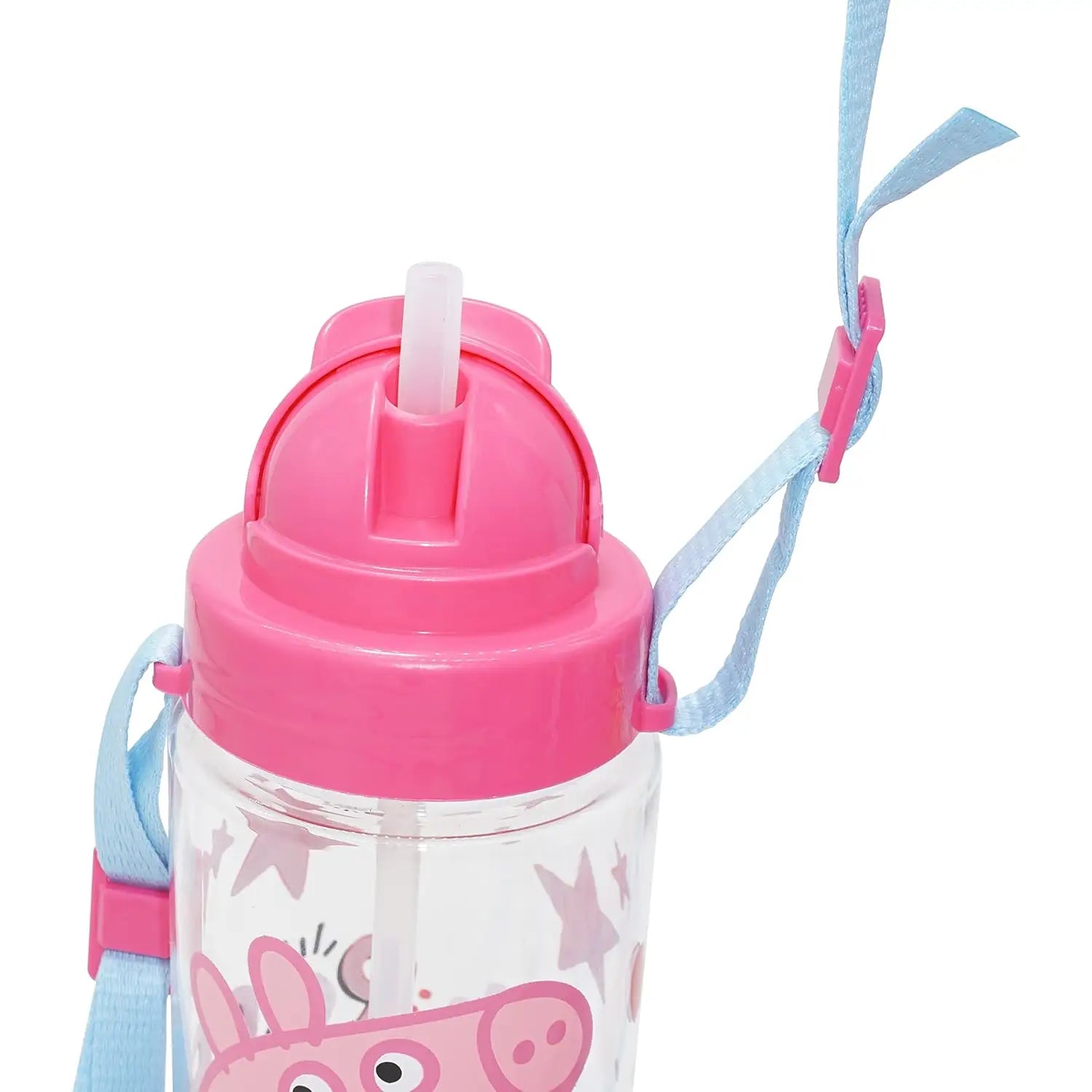Botella tritan con asa y pajita PEPPA PIG 500ML