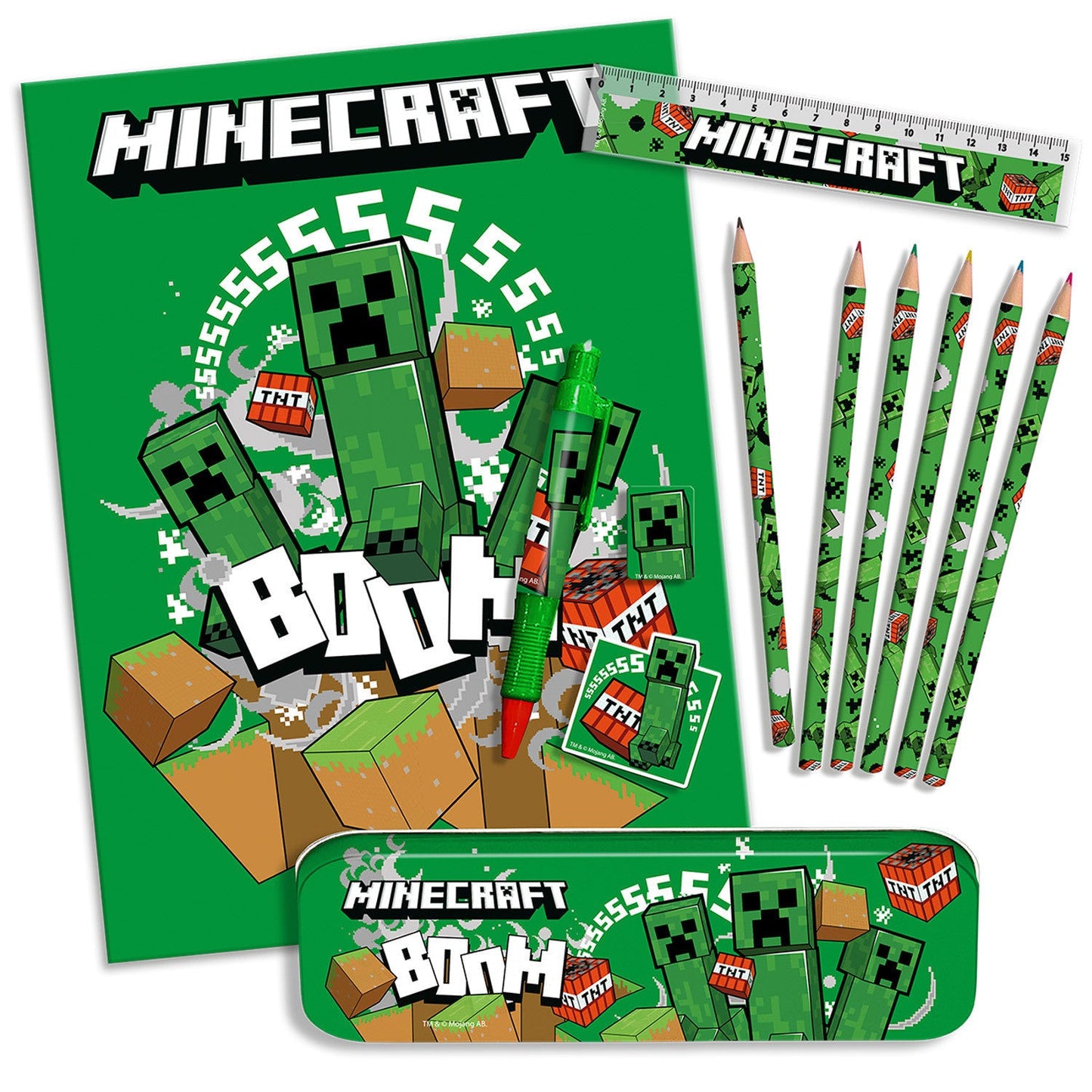 Bumper con papelería de Minecraft ’Boom’ - Estuche