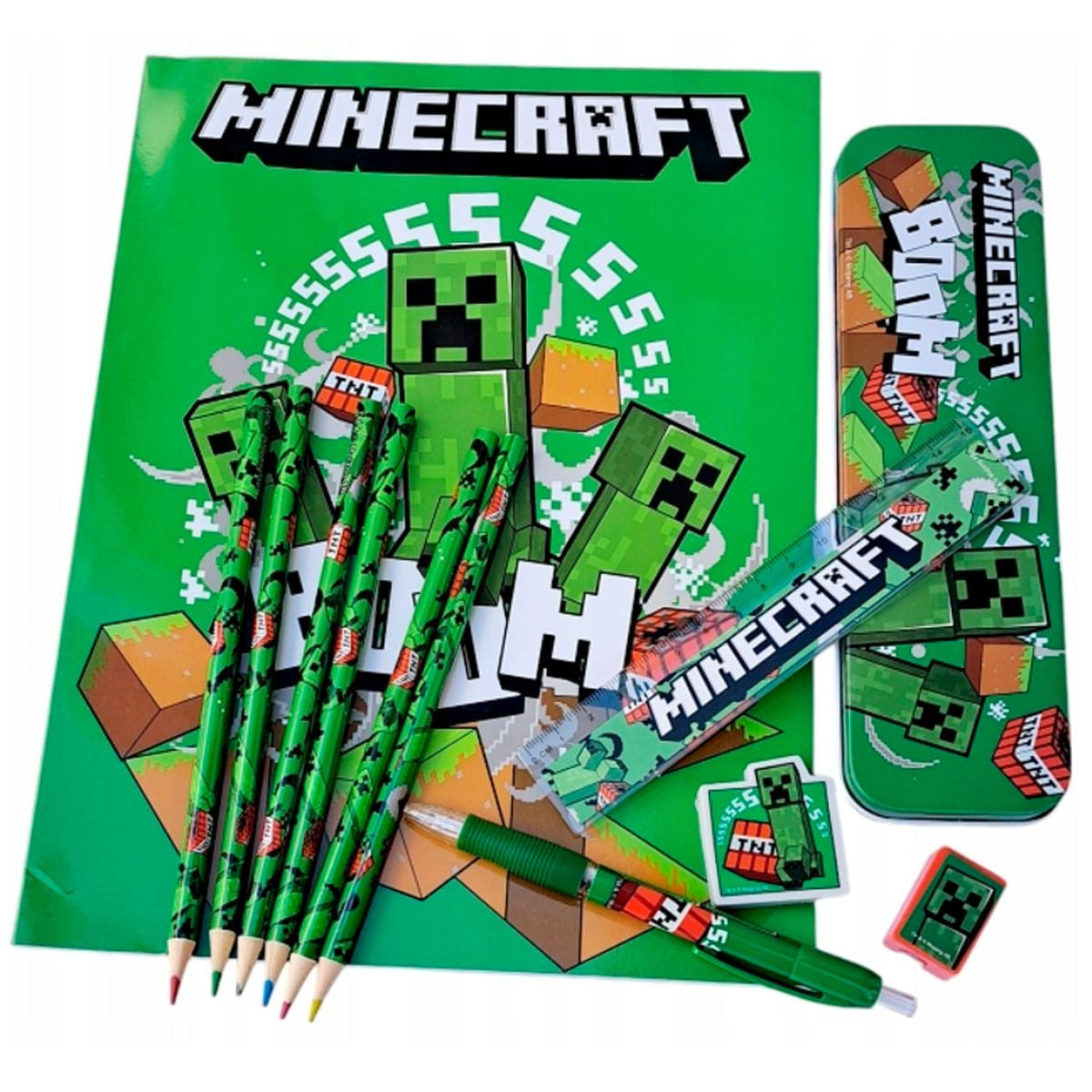 Bumper con papelería de Minecraft ’Boom’ - Estuche
