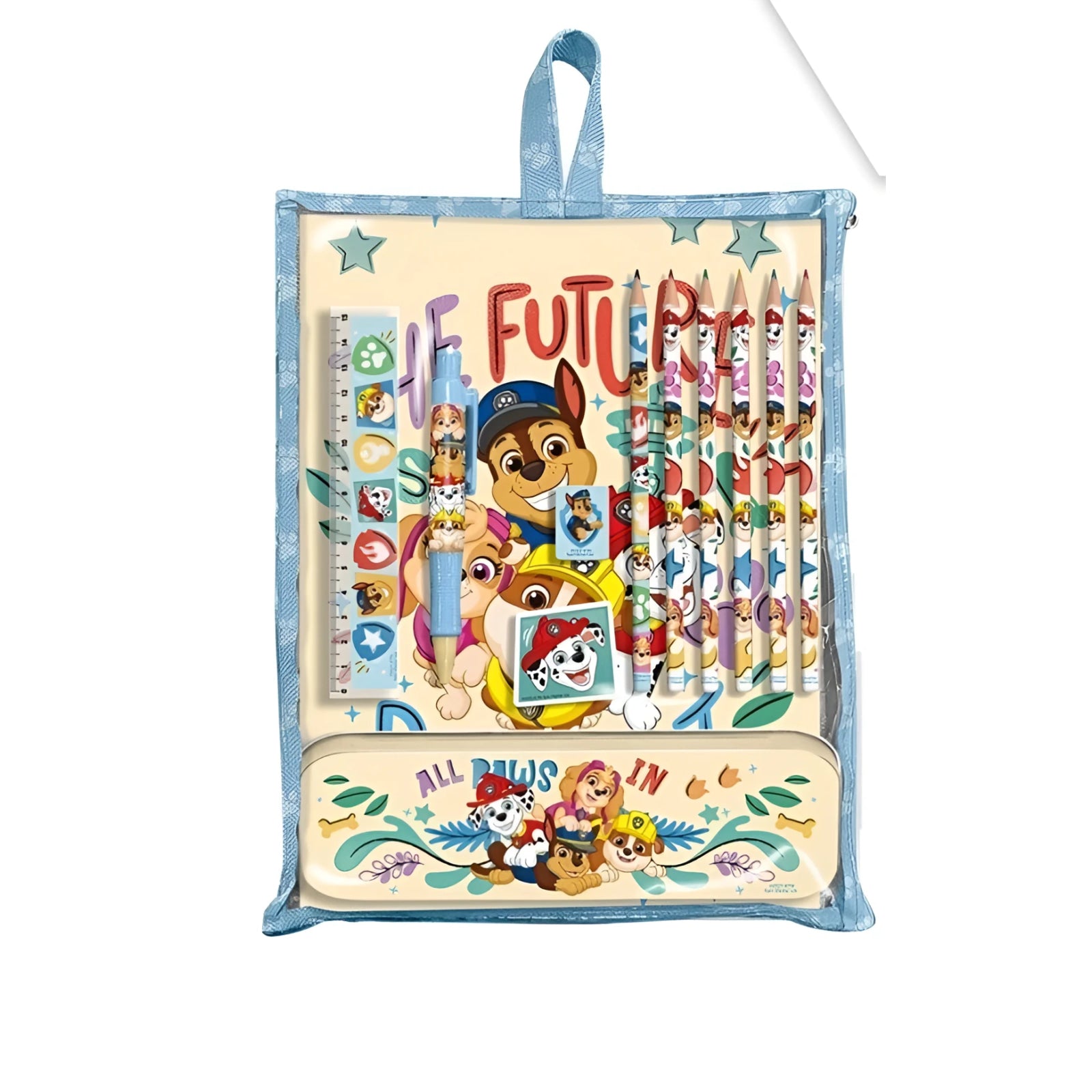 Bumper con papelería de PATRULLA CANINA - Material Escolar Infantil - Estuche