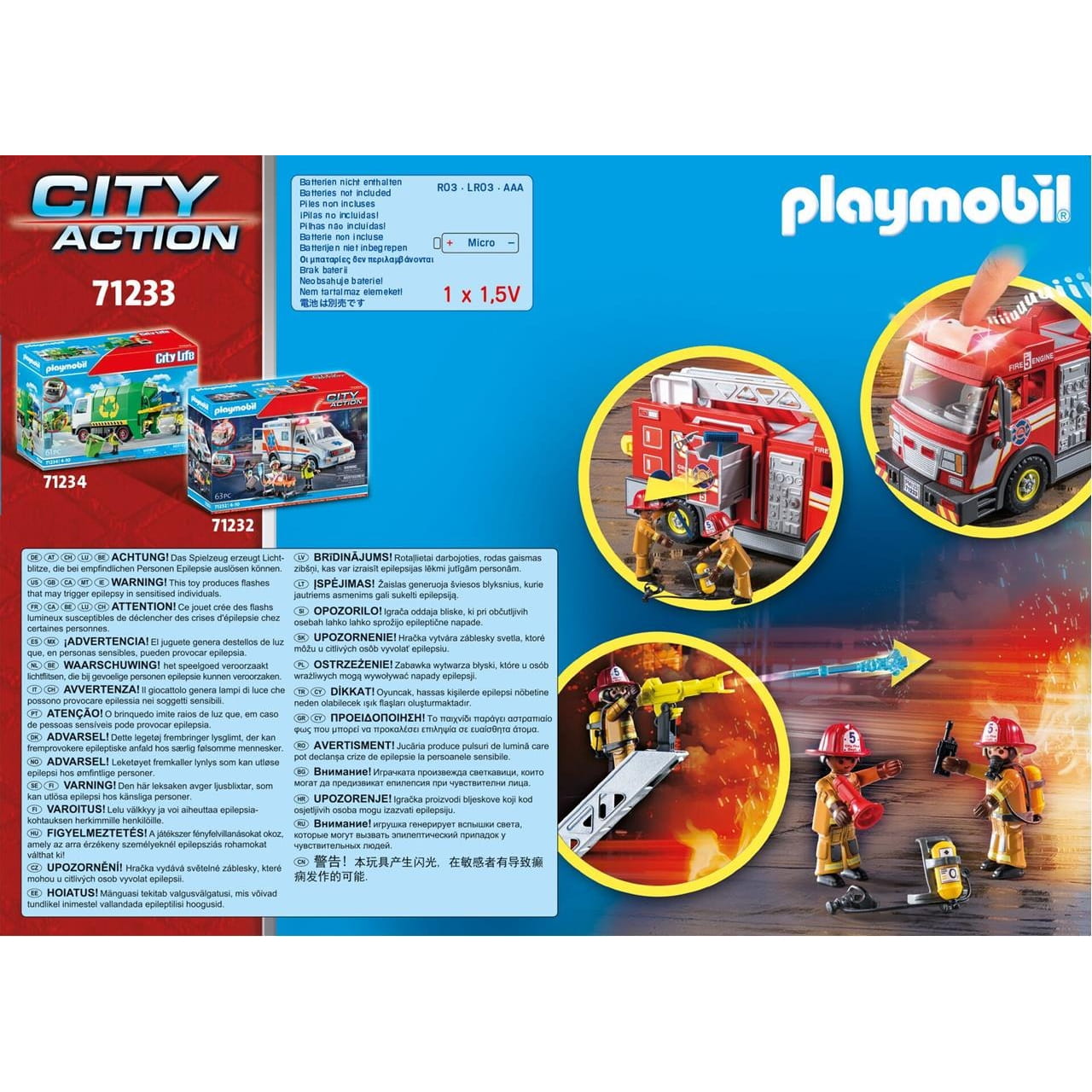 Camión de bomberos Playmobil City Action 71233 - Juguete