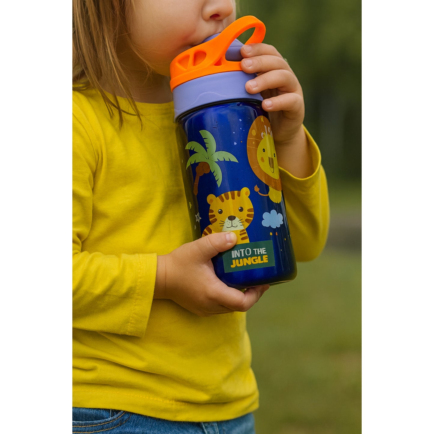 Cantimplora acero inoxidable jungle 450ml - Botella agua
