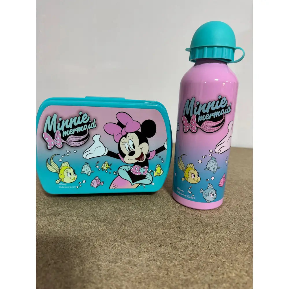 Cantimplora aluminio 500ml + Sandwichera Minnie Mouse Set Botella