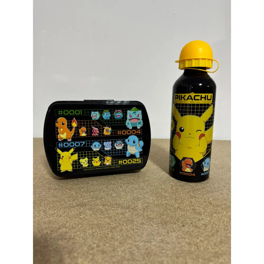 Cantimplora aluminio 500ml + Sandwichera Pokémon Set Botella