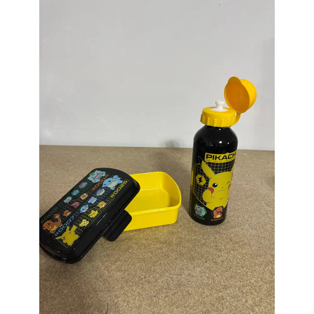 Cantimplora aluminio 500ml + Sandwichera Pokémon Set Botella