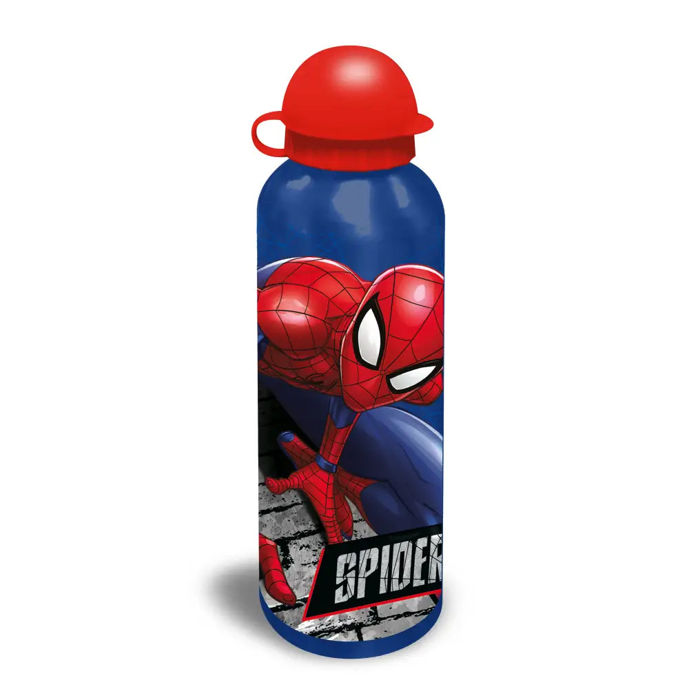 Cantimplora aluminio 500ml + Sandwichera Spiderman Set Botella