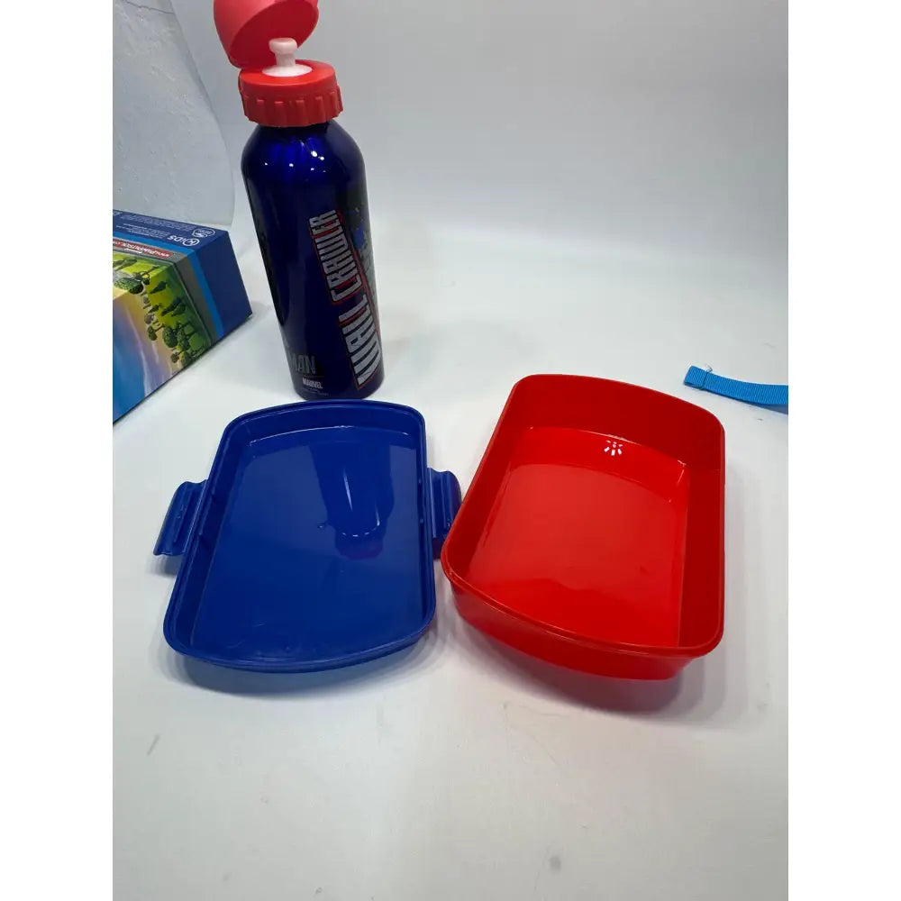 Cantimplora aluminio 500ml + Sandwichera Spiderman Set Botella