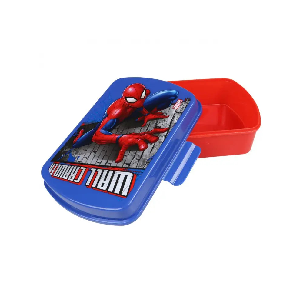 Cantimplora aluminio 500ml + Sandwichera Spiderman Set Botella