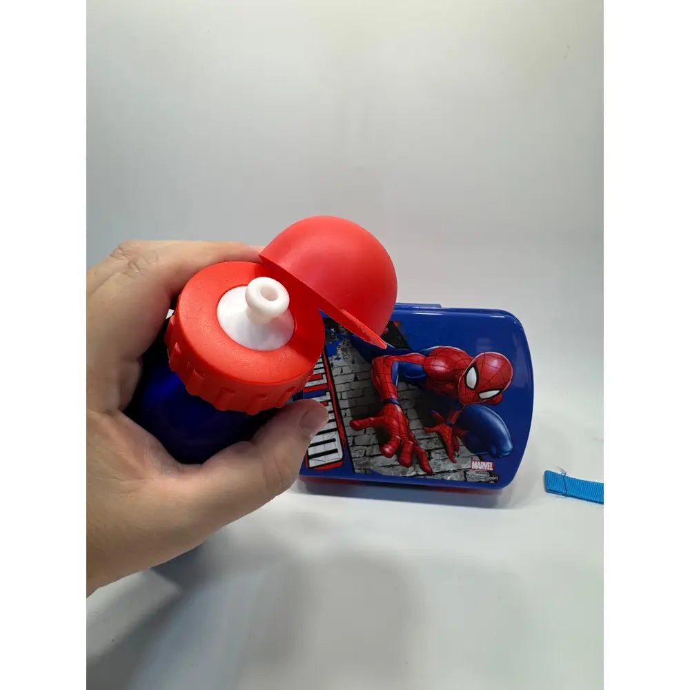 Cantimplora aluminio 500ml + Sandwichera Spiderman Set Botella