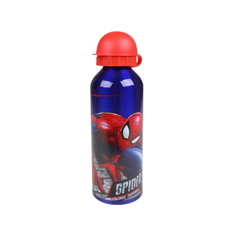 Cantimplora aluminio 500ml + Sandwichera Spiderman Set Botella