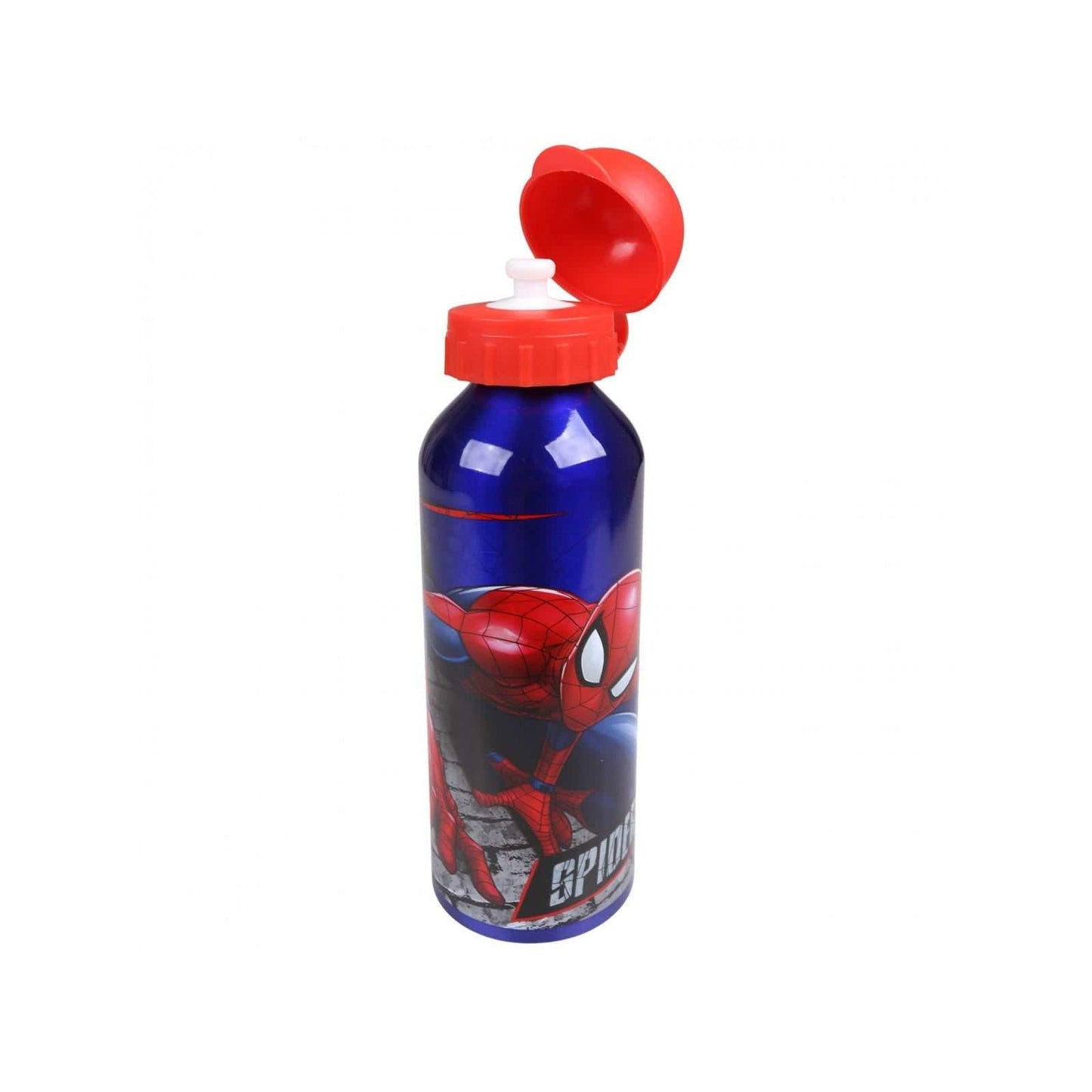 Cantimplora aluminio 500 ml con sandwichera Spiderman