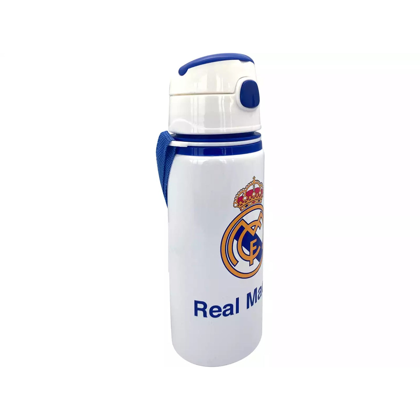 Cantimplora botella de agua 600ml aluminio con asa Real Madrid - Botella
