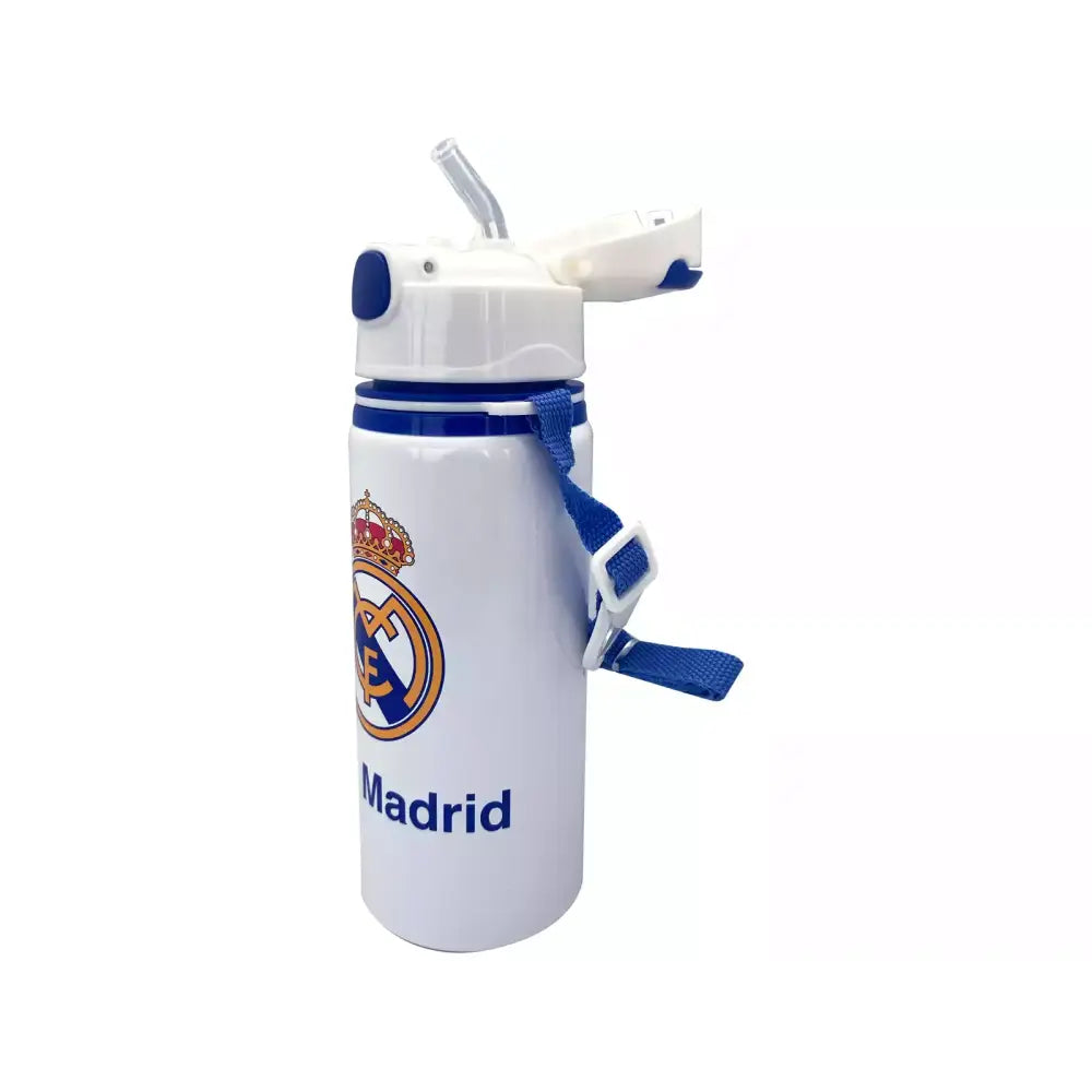 Cantimplora botella de agua 600ml aluminio con asa Real Madrid Botella