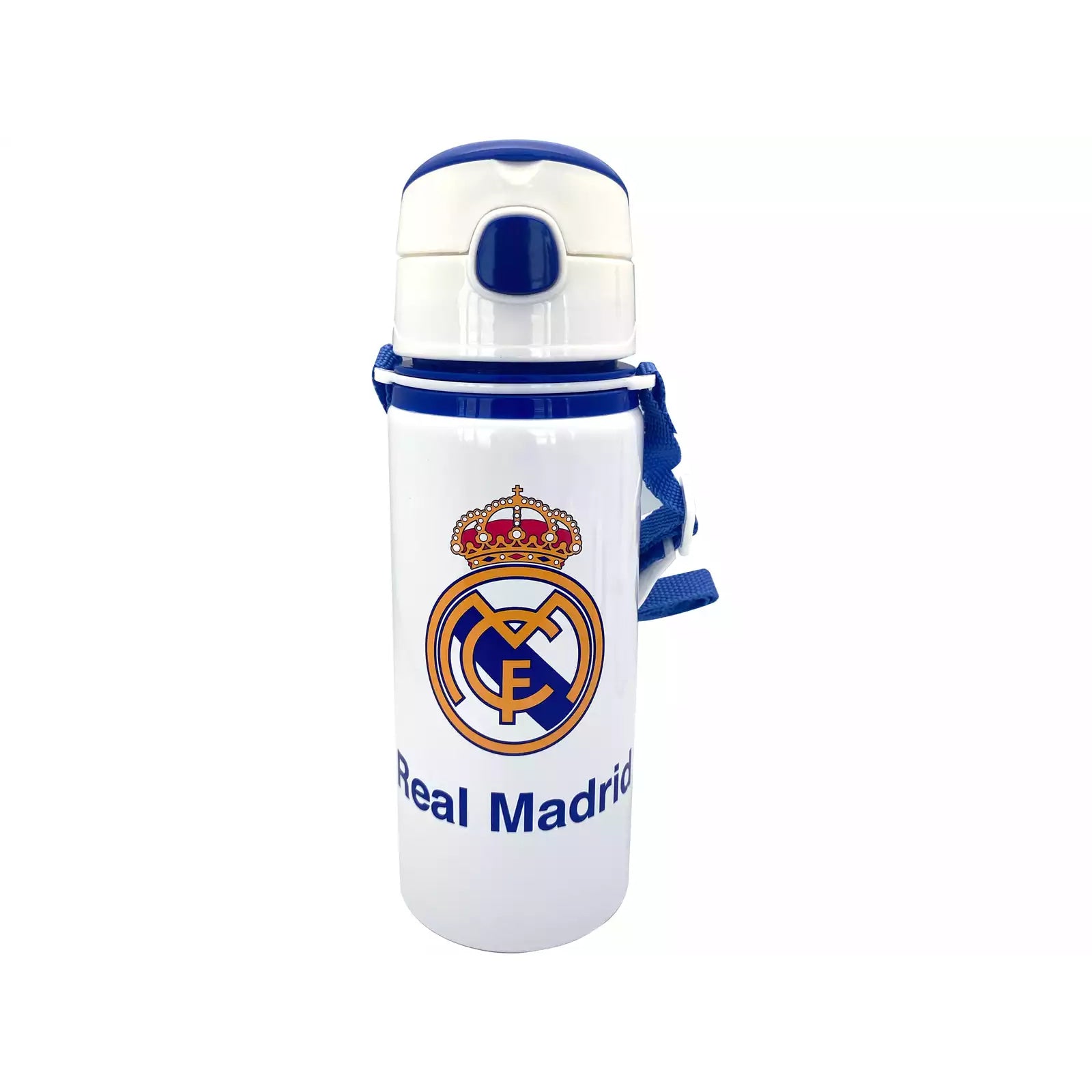 Cantimplora botella de agua 600ml aluminio con asa Real Madrid - Botella