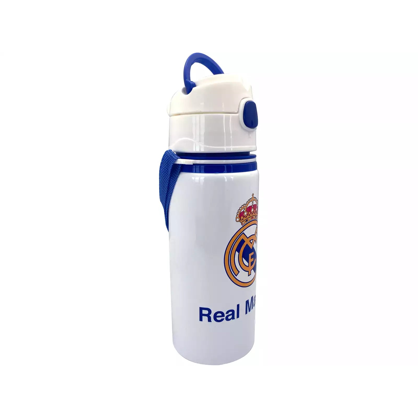 Cantimplora botella de agua 600ml aluminio con asa Real Madrid - Botella
