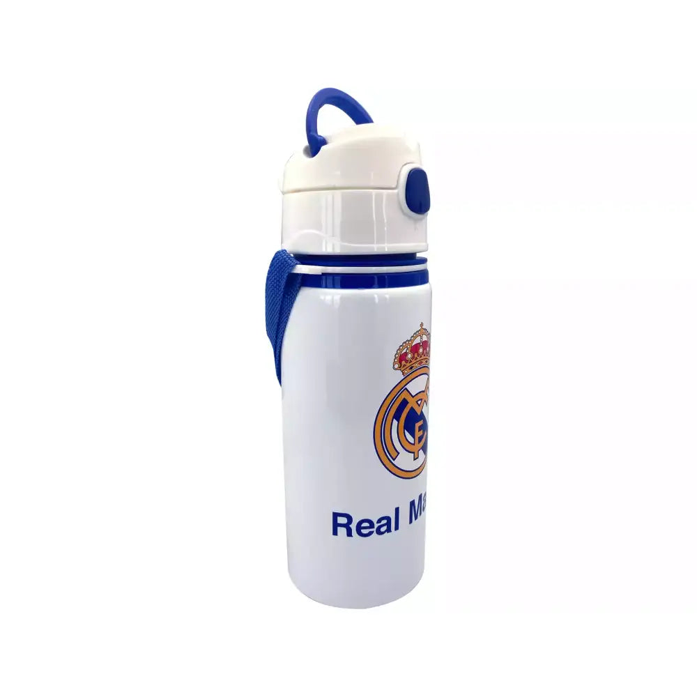 Cantimplora botella de agua 600ml aluminio con asa Real Madrid Botella