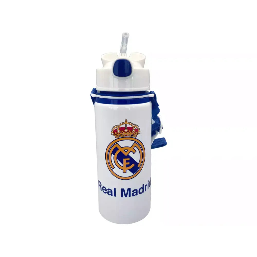 Cantimplora botella de agua 600ml aluminio con asa Real Madrid Botella
