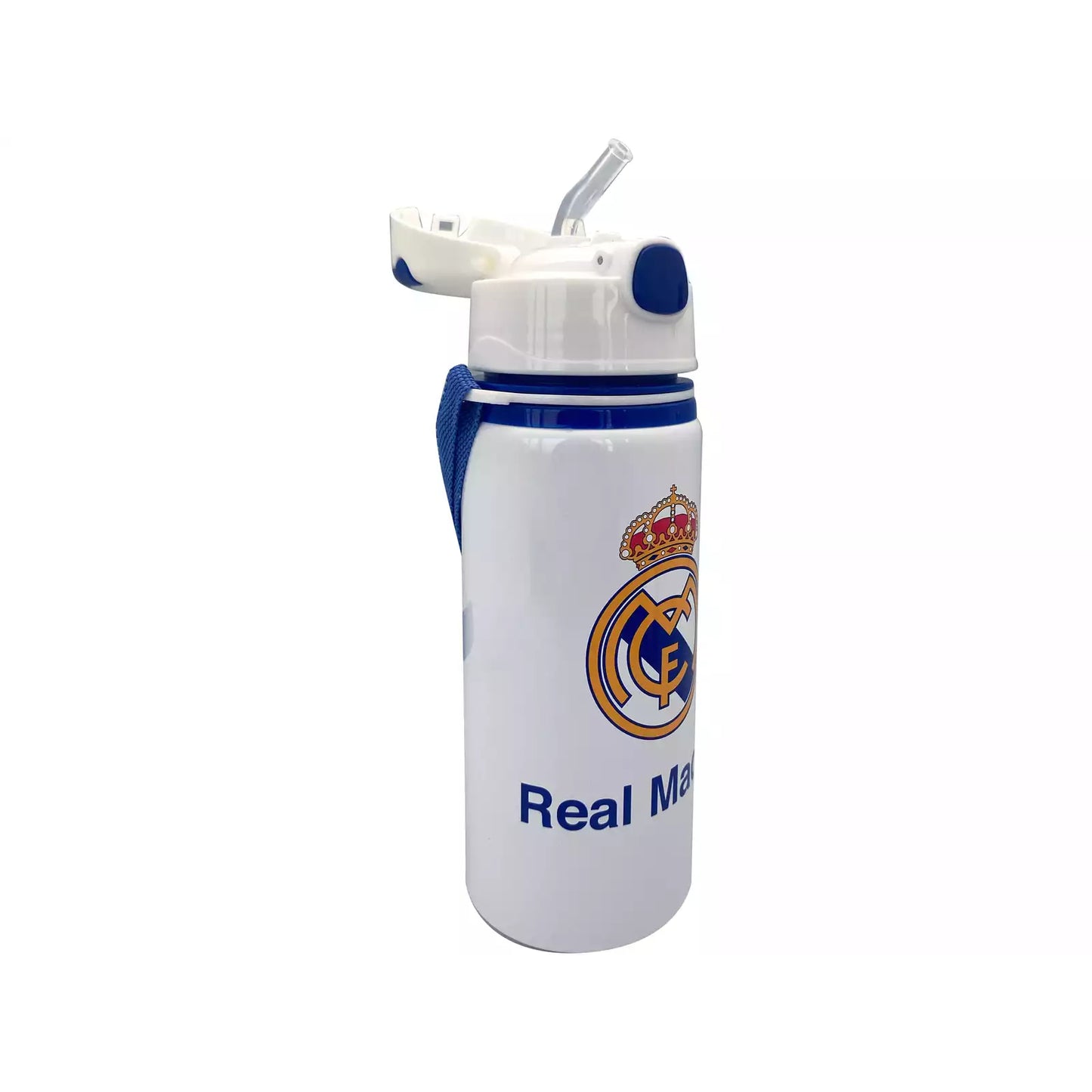 Cantimplora botella de agua 600ml aluminio con asa Real Madrid - Botella