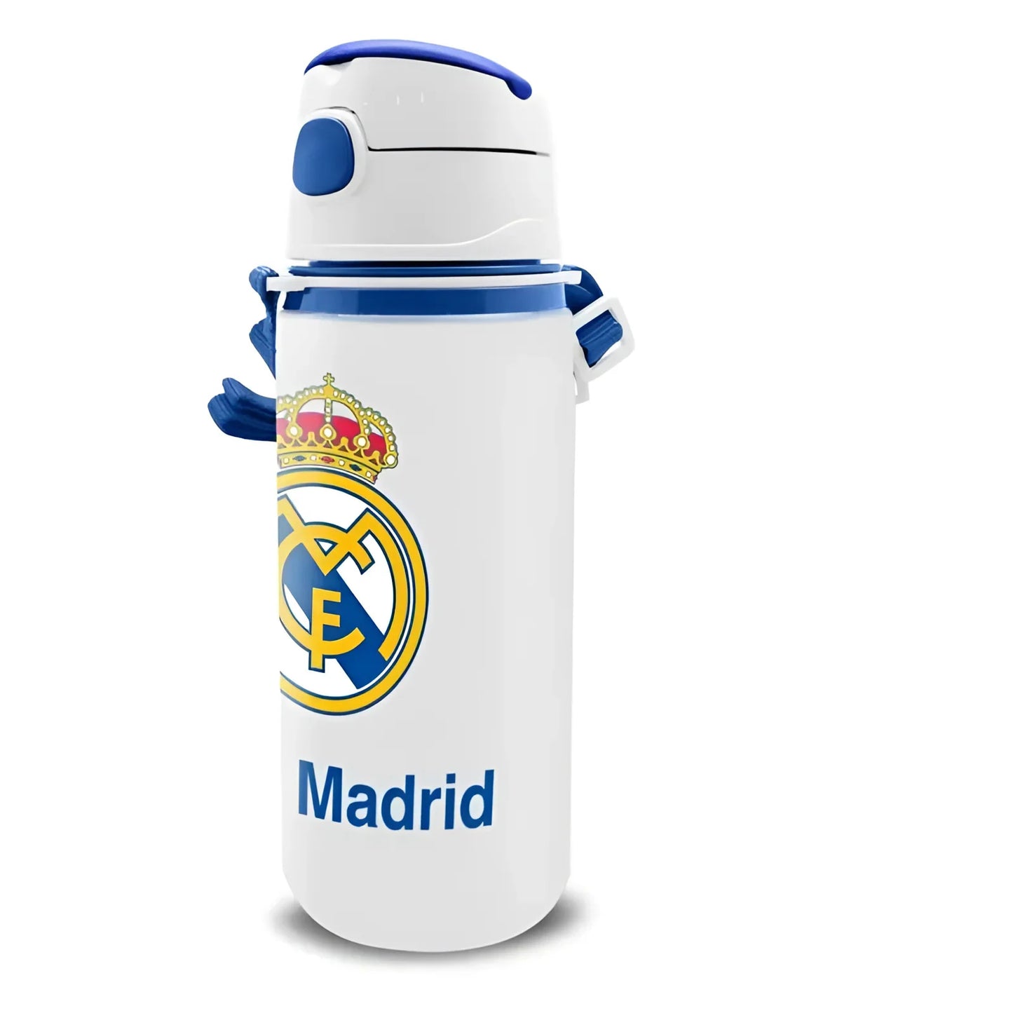 Cantimplora botella de agua 600ml aluminio con asa Real Madrid - Botella