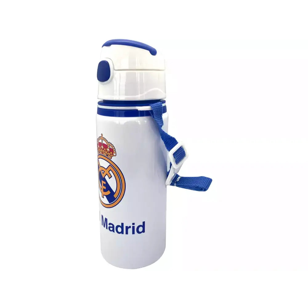 Cantimplora botella de agua 600ml aluminio con asa Real Madrid Botella