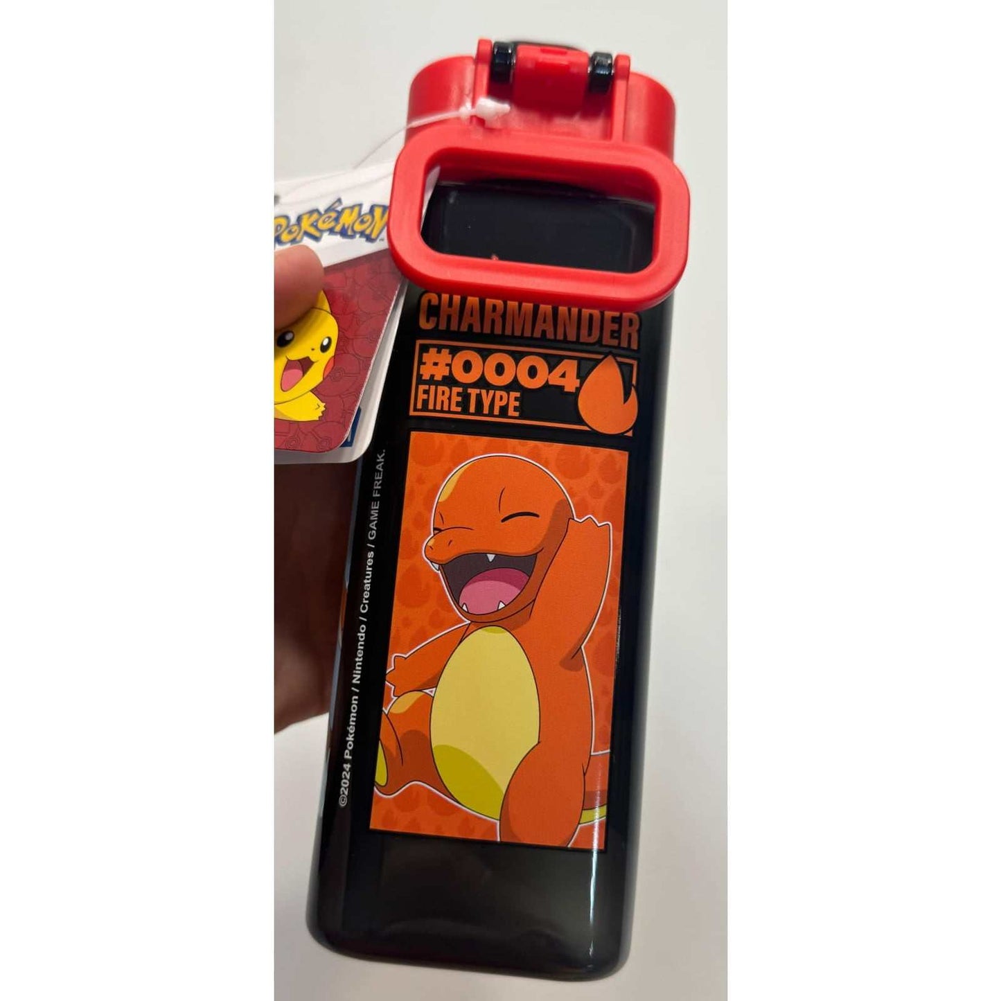 Cantimplora cuadrada Pokémon 500ml con Pokémon iniciales