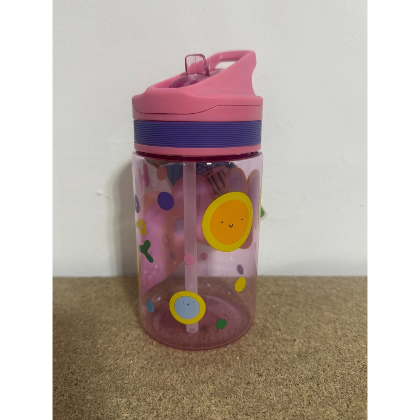 Botella cantimplora Peppa Pig 400ml con pajita- Ideal para el Cole y Parque