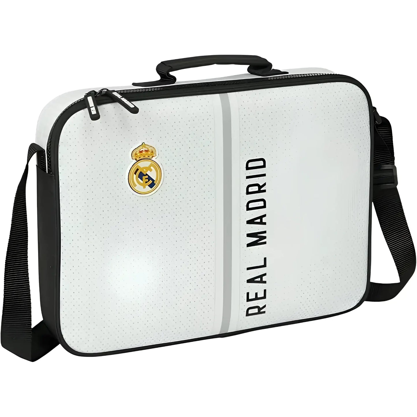 Cartera extraescolares maletín portatodo REAL MADRID 38x6x28CM - Maletín