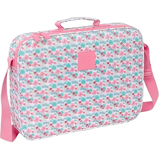 Cartera maletín de extraescolares MOOS FLORES 38x6x28 cm - Funda portátil