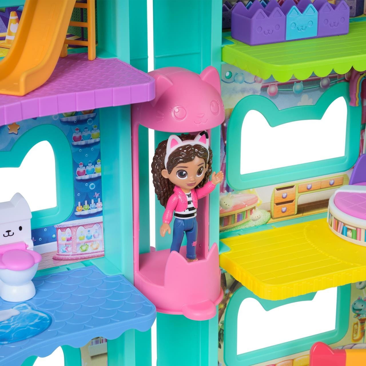 Casa de Gabby´s Dollhouse que incluye 1 figura y 8 accesorios - Juguete