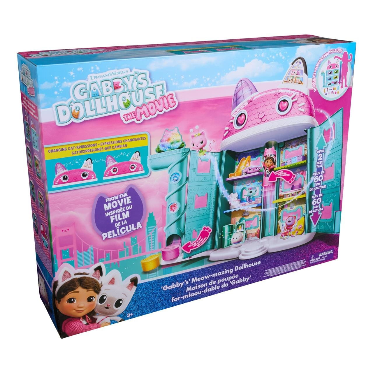 Casa de Gabby´s Dollhouse que incluye 1 figura y 8 accesorios - Juguete