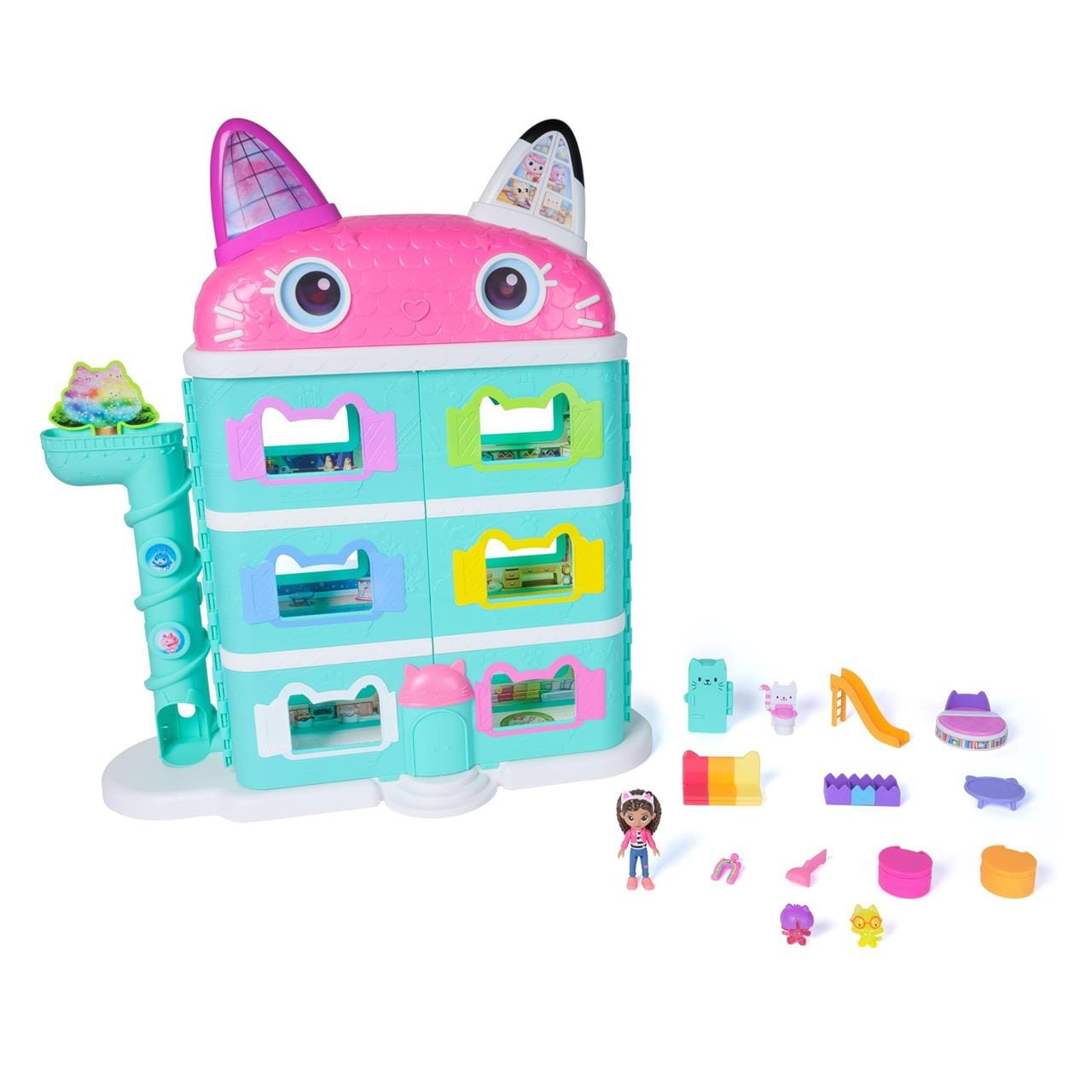 Casa de Gabby´s Dollhouse que incluye 1 figura y 8 accesorios - Juguete