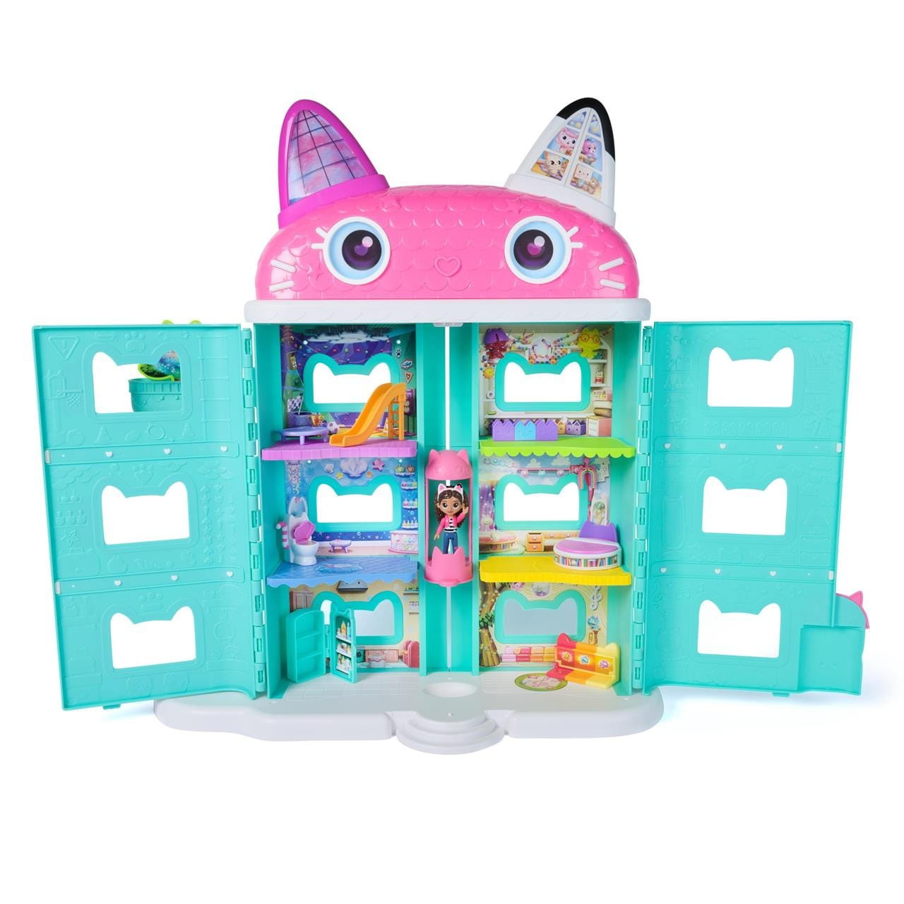 Casa de Gabby´s Dollhouse que incluye 1 figura y 8 accesorios - Juguete