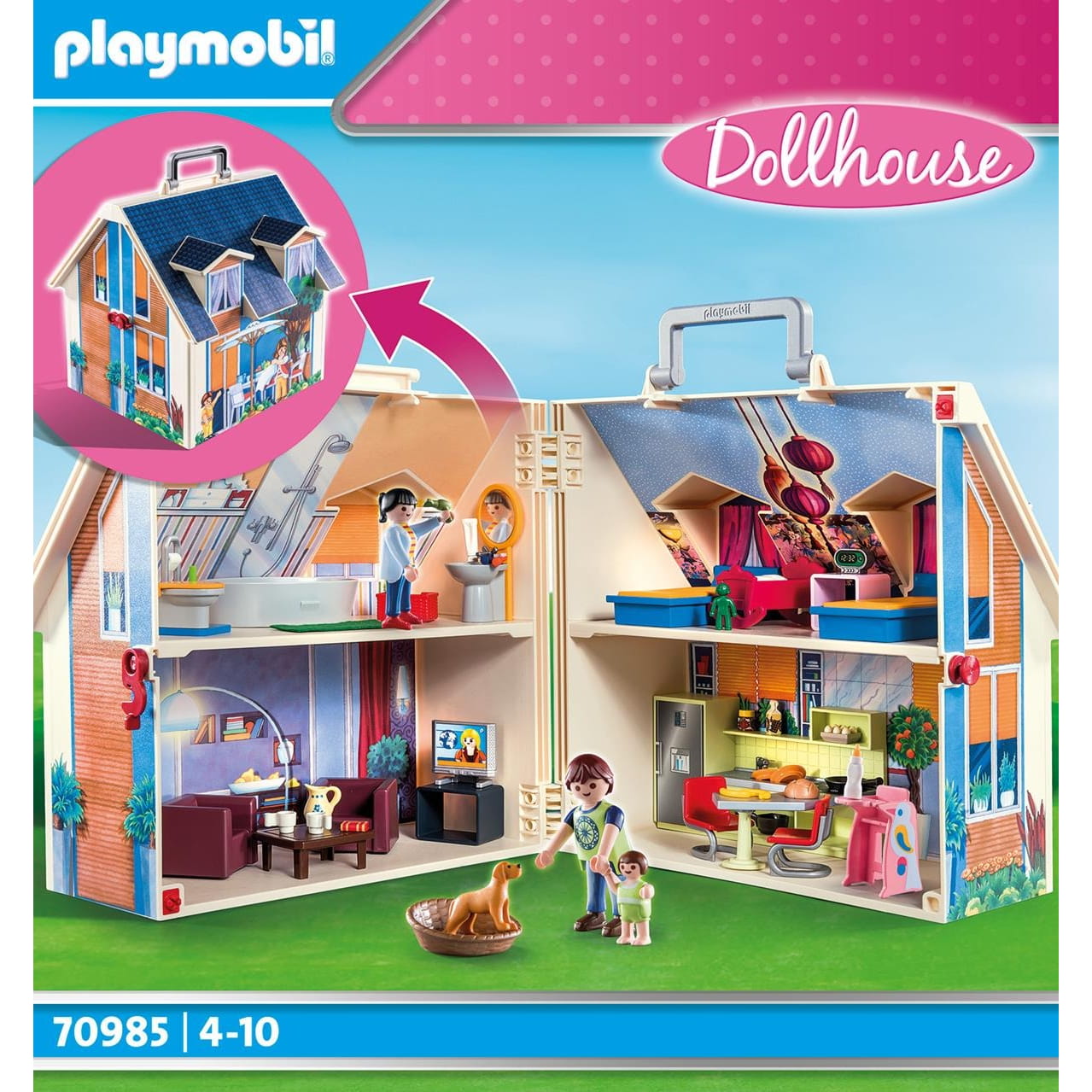 Casa de muñecas maletín Playmobil Dollhouse - Juguete