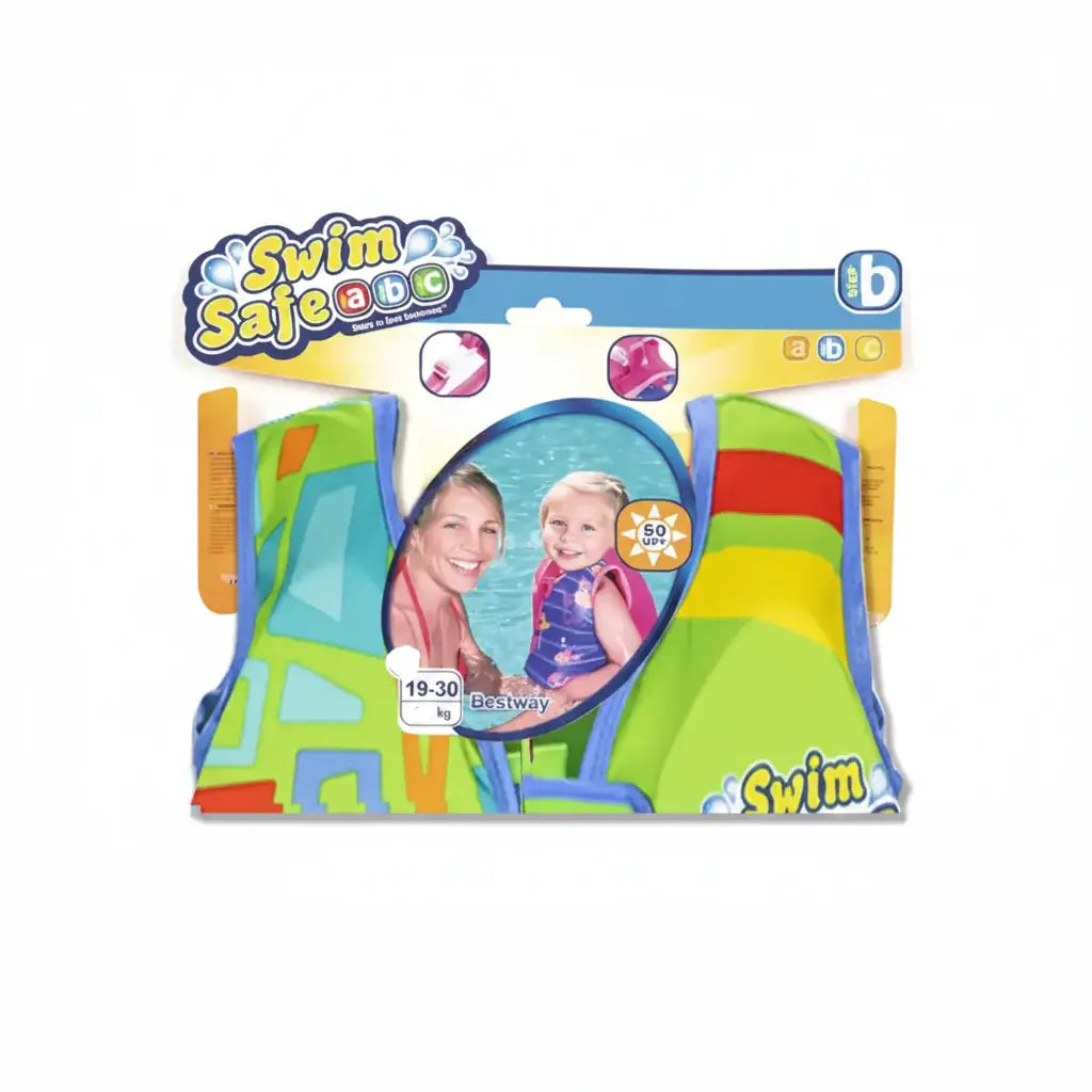 Chaleco natación infantil para niños Swim Safe 3-6 años de 19-30kg verde - chaleco