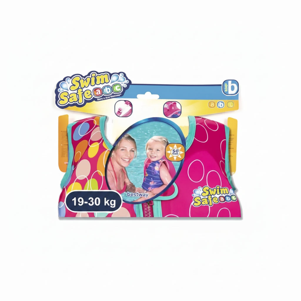 Chaleco natación infantil para niños Swim Safe 3-6 años 19-30kg rosa - chaleco