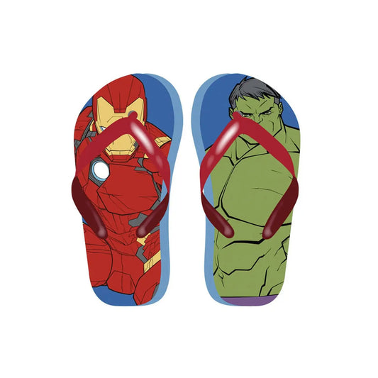 Chanclas sandalias infantiles Marvel Avengers Iron Man y Hulk 29/30