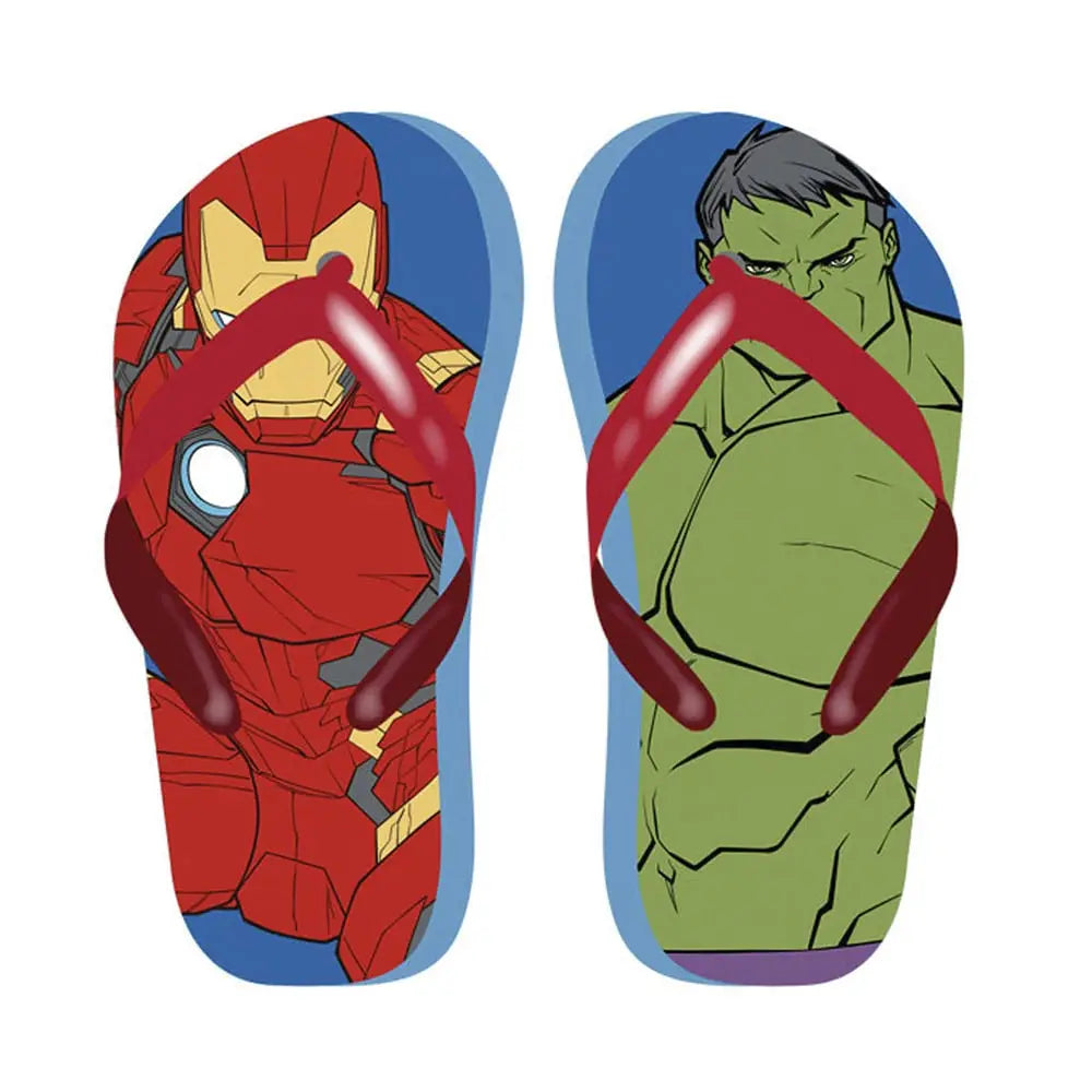 Chanclas sandalias infantiles Marvel Avengers Iron Man y Hulk 31/32