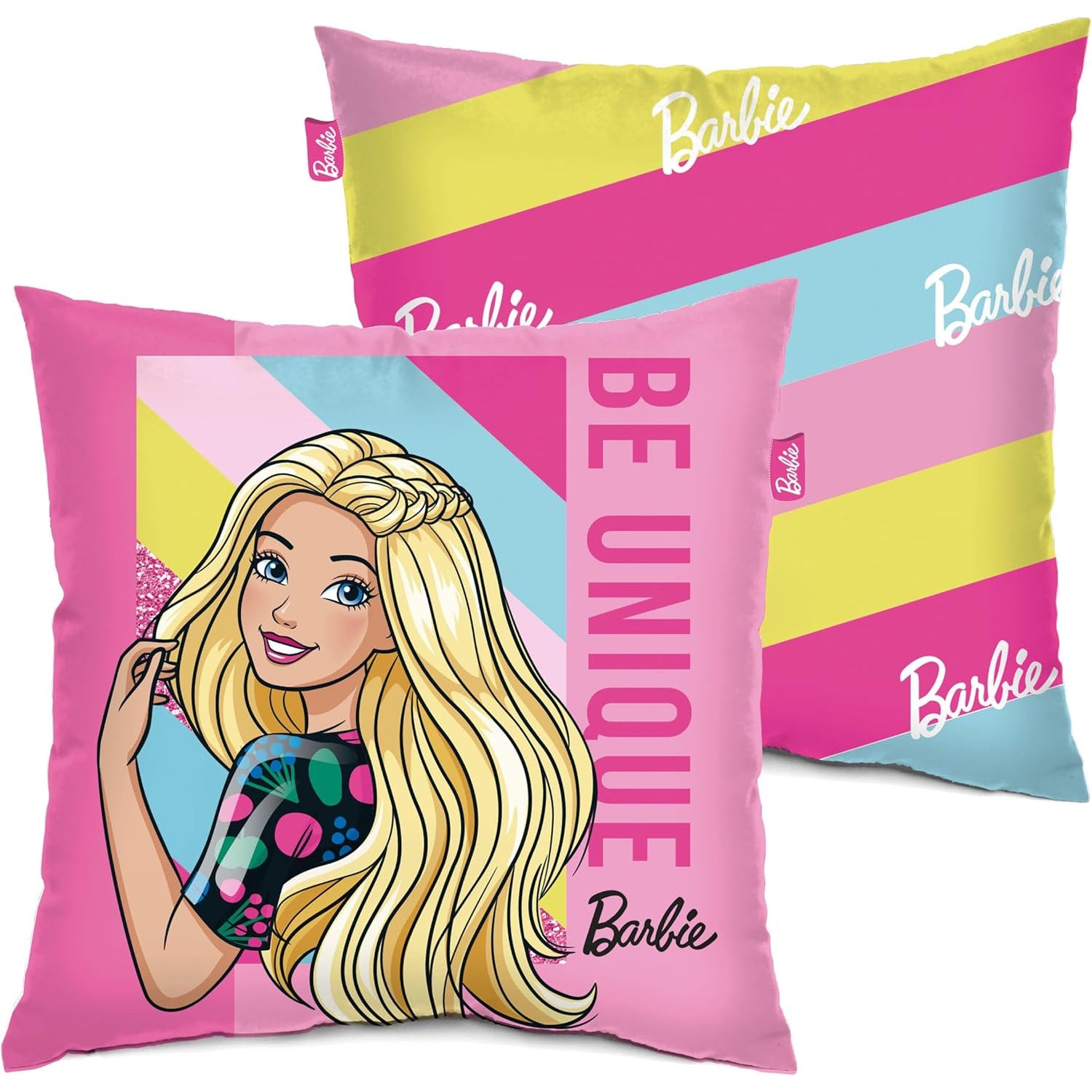 Cojín Decorativo Barbie 40x40cm - Ideal Cama y Sofá Infantil - Cojines