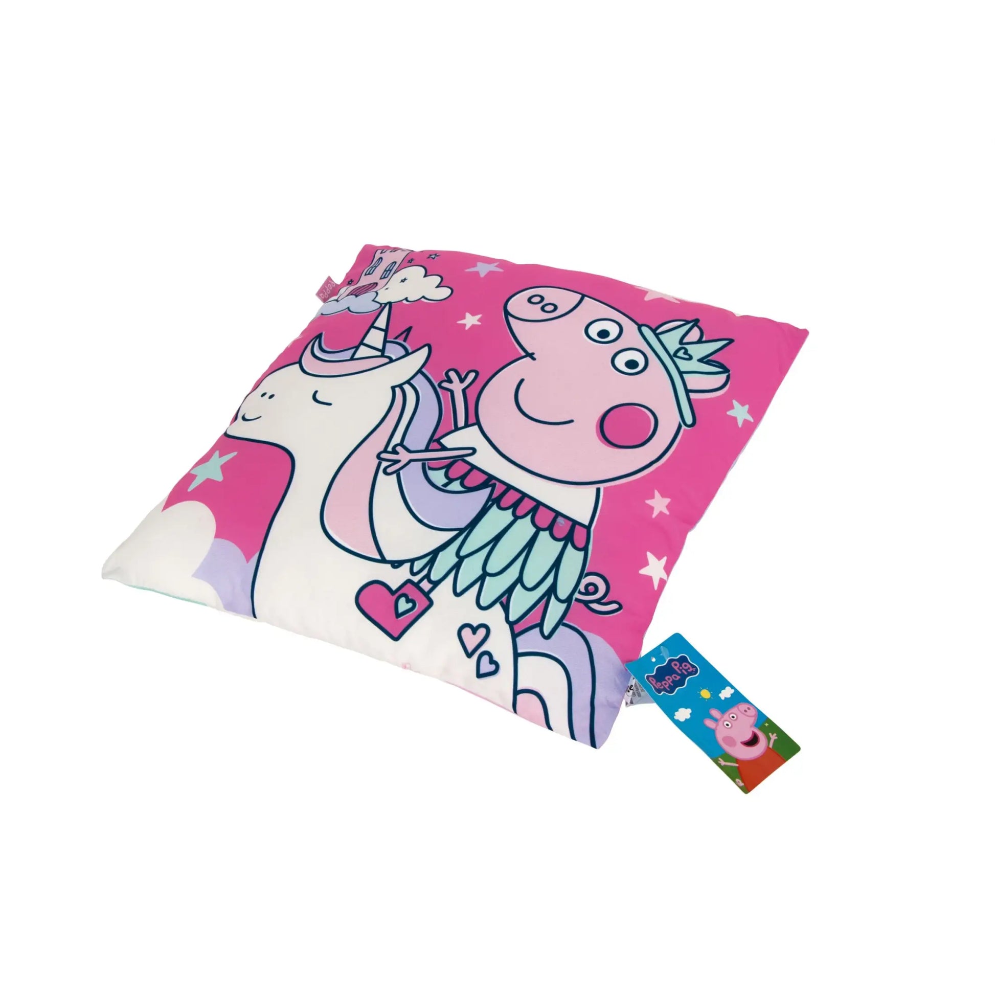 Cojín 40x40cm para cama y sofá PEPPA PIG - Cojines