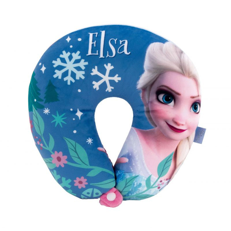 Cojín de Frozen Anna y Elsa Disney para el cuello 28x28x6cm - Cojines